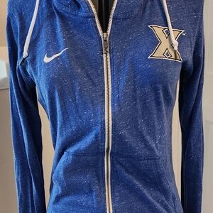 Nike ladies Xavier University zip up hoodie